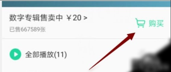 qq音乐怎么购买专辑歌曲