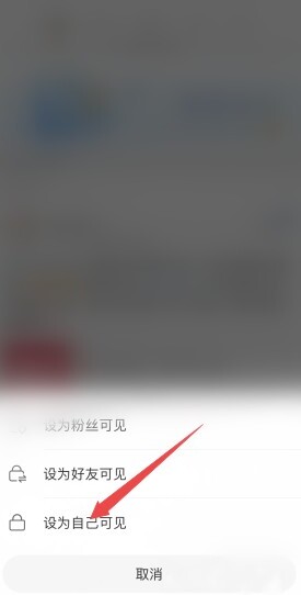 微博编辑记录怎么设置仅自己可见