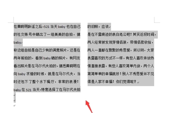 word怎么把一页分成左右两半