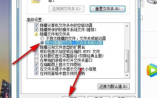 怎样显示隐藏的文件夹