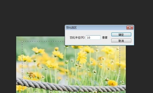 PS怎么羽化图片边缘