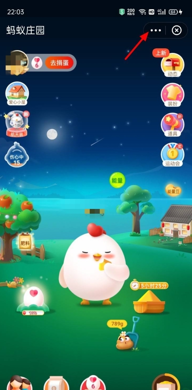 蚂蚁庄园怎么关闭