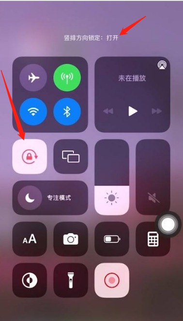 iphone 横屏竖屏怎么设置