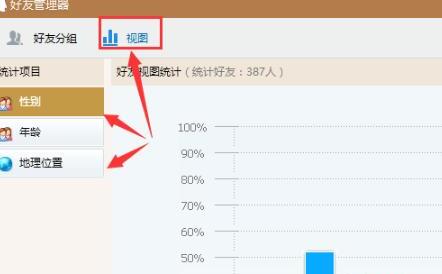 QQ怎么查看好友性别比例和年龄分布 QQ怎么查看好友性别比例和年龄分布