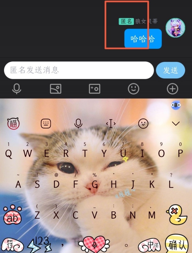 在qq里怎样发匿名消息