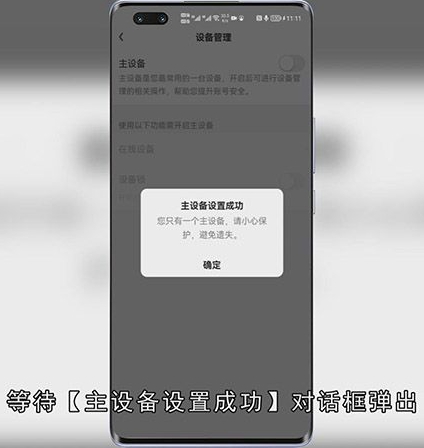 爱奇艺如何设置主设备