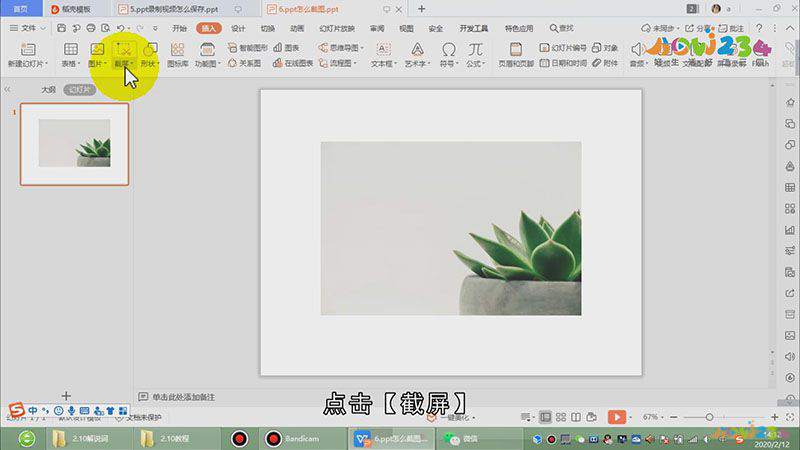 ppt截图怎么截