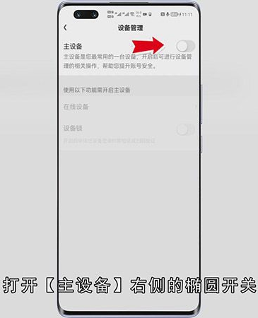 爱奇艺如何设置主设备
