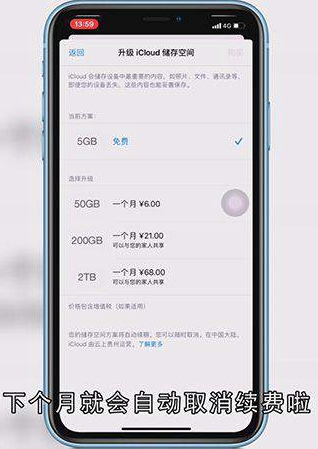苹果储存空间如何取消自动续费