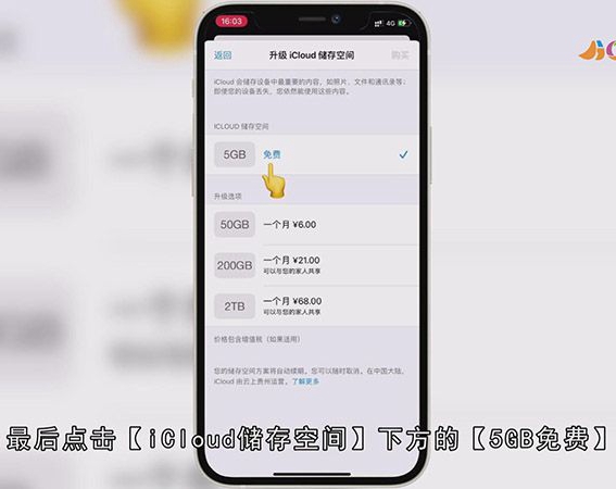 iCloud储存空间购买怎么取消