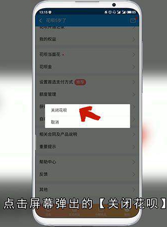 怎么关闭手机蚂蚁花呗