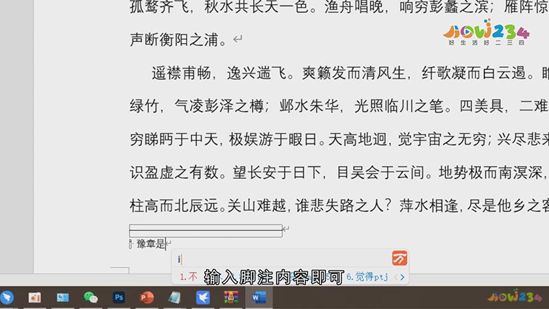 脚注怎么插入