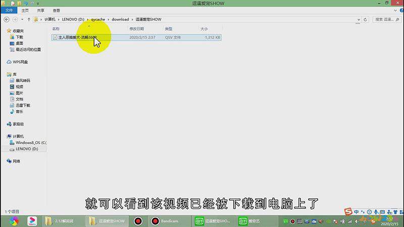 电脑爱奇艺怎么下载视频