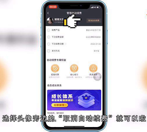 爱奇艺会员怎样取消自动续费