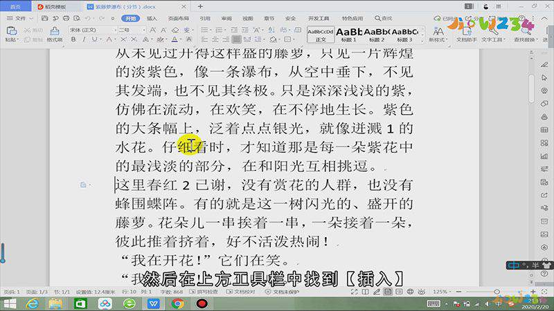 word文档怎么分节