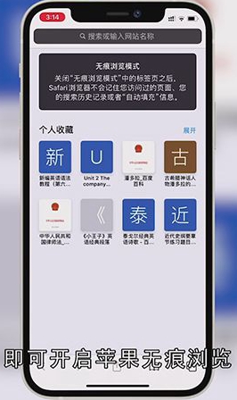 苹果无痕浏览怎么设置