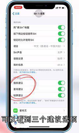 如何关闭siri应用建议
