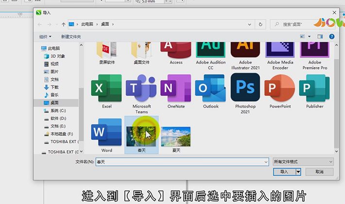 cdr怎么插入图片