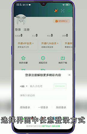 爱奇艺会员怎么登录