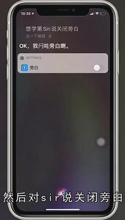苹果旁白锁屏了怎么办